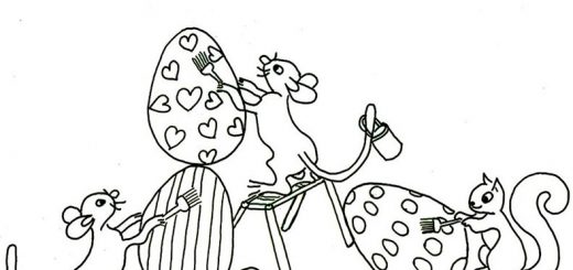 Osterbilder 12 zum malen