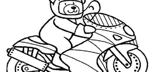 motorrad 4 ausmalen
