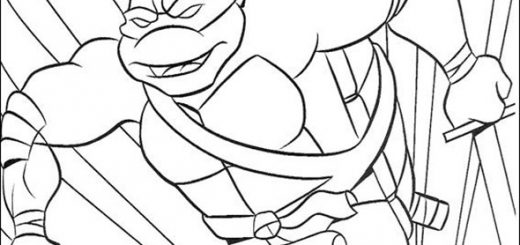 Ninja Turtles 24 zum ausmalen