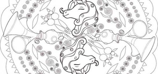 mandala 4 mia and me zum drucken