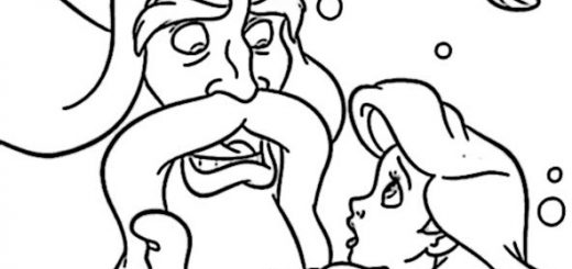 ausmalbilder arielle 14