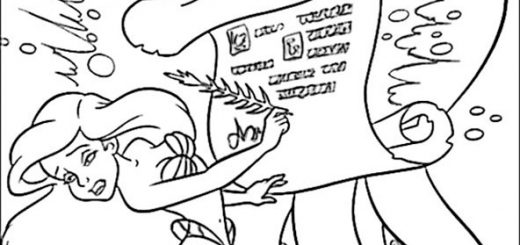 ausmalbilder arielle 21