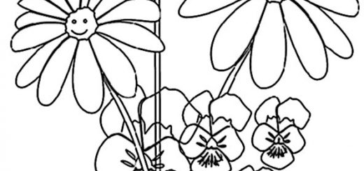 ausmalbilder blumen 14