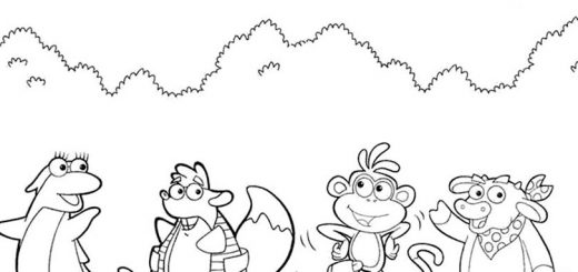 ausmalbilder dora 15