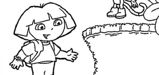 ausmalbilder dora 18