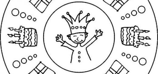 mandala geburtstag zum ausmalen