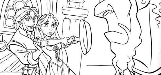 ausmalbilder rapunzel 3