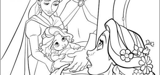 ausmalbilder rapunzel 15