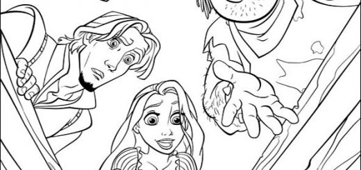 ausmalbilder rapunzel 16