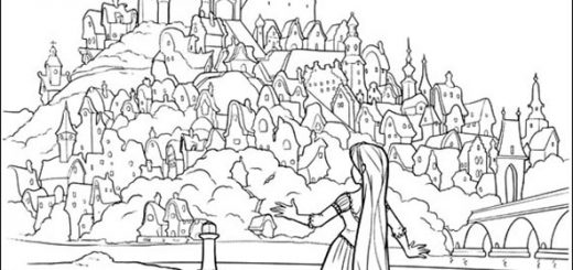 ausmalbilder rapunzel 17