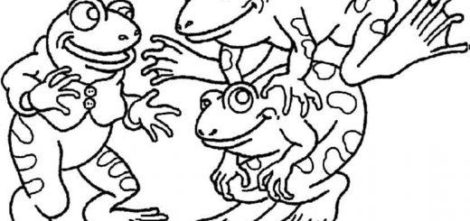 frösche zum ausmalen