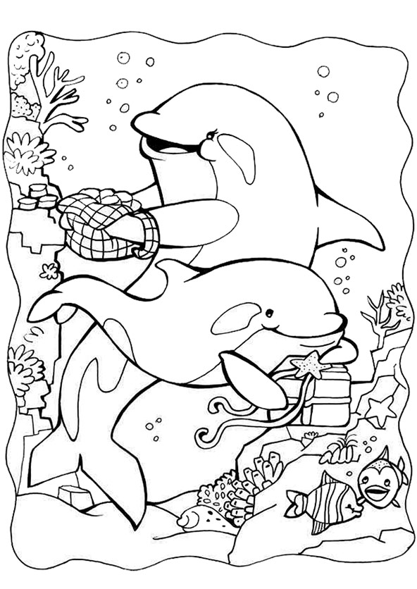 ausmalbilder delfine 8
