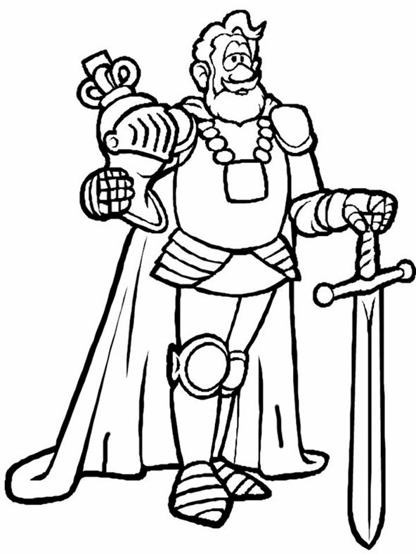 ausmalbilder ritter bilder 3