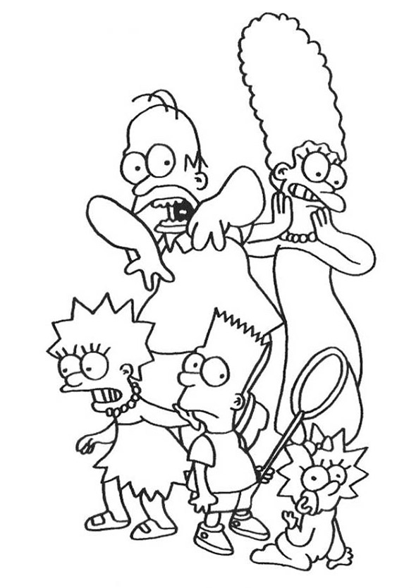 ausmalbilder simpsons 2