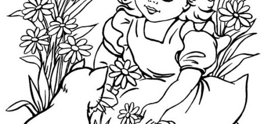 ausmalbilder Frühling (Bild 8)