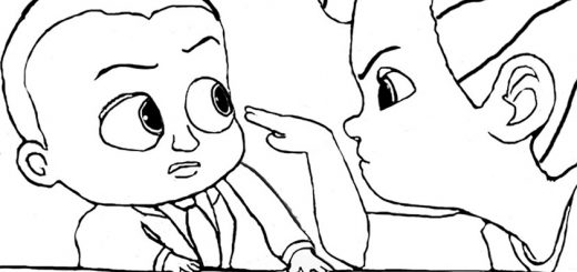 Ausmalbilder The Boss Baby. 9
